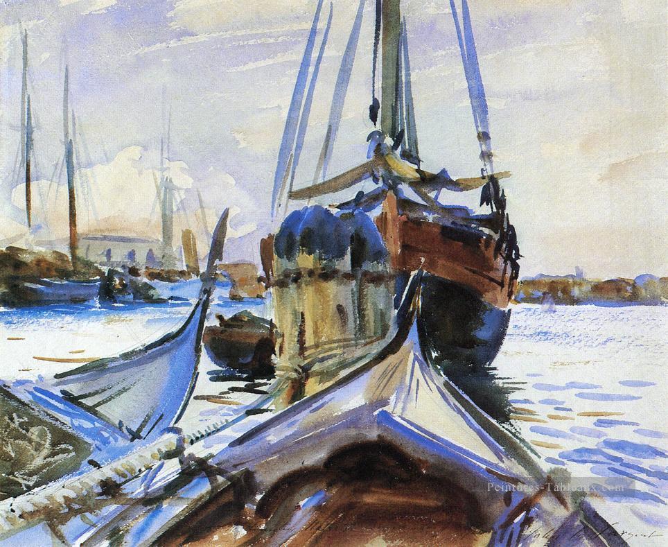 Venise Bateaux John Singer Sargent Peintures à l'huile